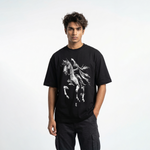 Phantom Rideroversized cotton t-shirt for men and women by BOMBAE STORE