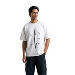 Forgive To Forgetoversized cotton t-shirt for men and women by BOMBAE STORE