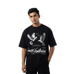 Out of Officeoversized cotton t-shirt for men and women by BOMBAE STORE
