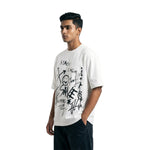 Smile Stateoversized cotton t-shirt for men and women by BOMBAE STORE
