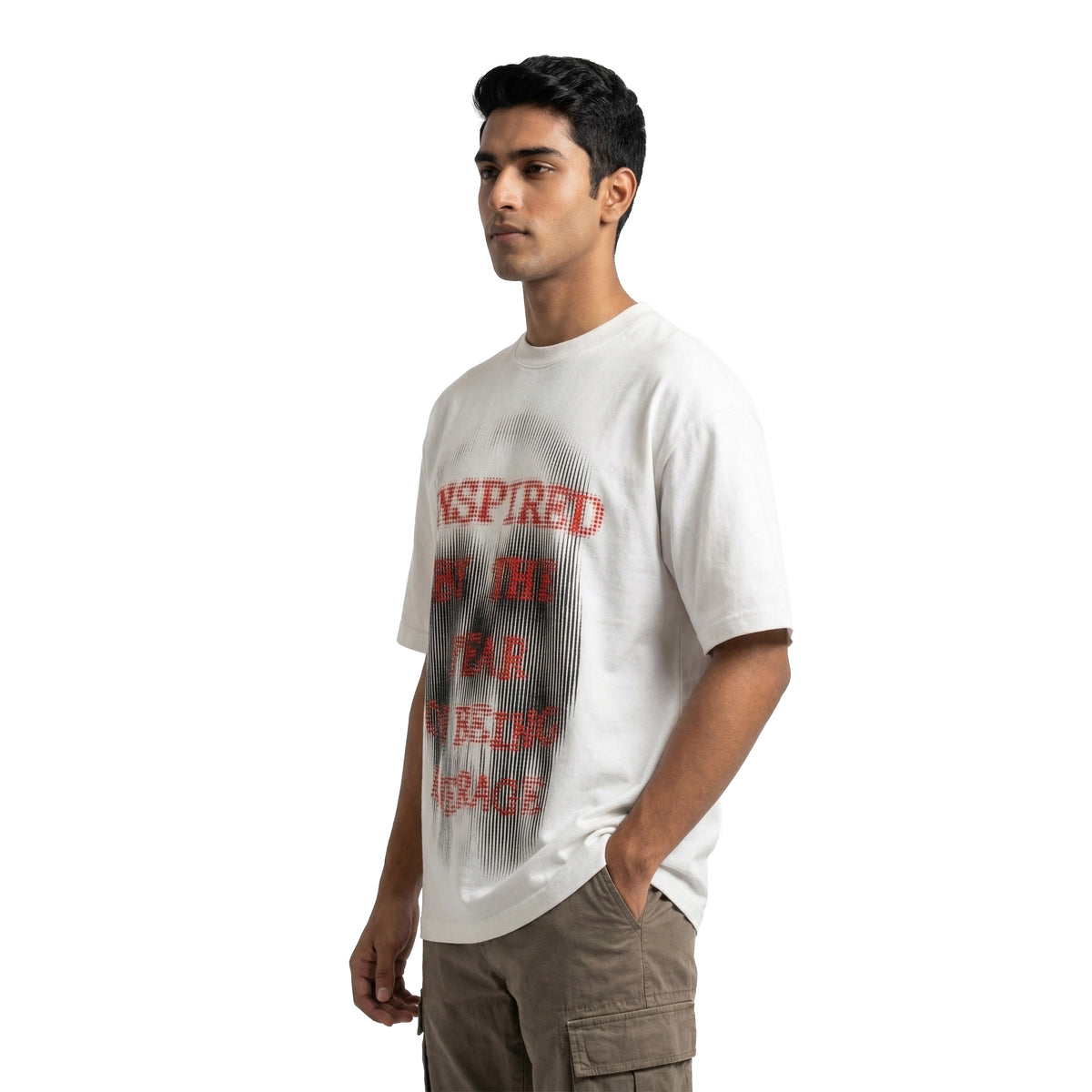 Inspired By The Ideaoversized cotton t-shirt for men and women by BOMBAE STORE