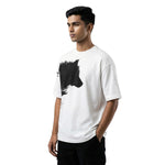 Shadow Wolfoversized cotton t-shirt for men and women by BOMBAE STORE