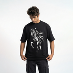 Phantom Rideroversized cotton t-shirt for men and women by BOMBAE STORE