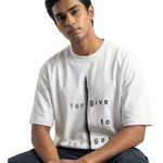 Forgive To Forgetoversized cotton t-shirt for men and women by BOMBAE STORE