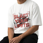 Blast Your Limitsoversized cotton t-shirt for men and women by BOMBAE STORE