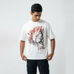 Your Time Is Doneoversized cotton t-shirt for men and women by BOMBAE STORE