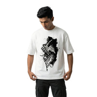 Abyss Beastoversized cotton t-shirt for men and women by BOMBAE STORE