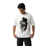Abyss Beastoversized cotton t-shirt for men and women by BOMBAE STORE