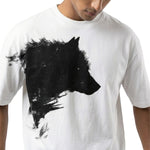 Shadow Wolfoversized cotton t-shirt for men and women by BOMBAE STORE