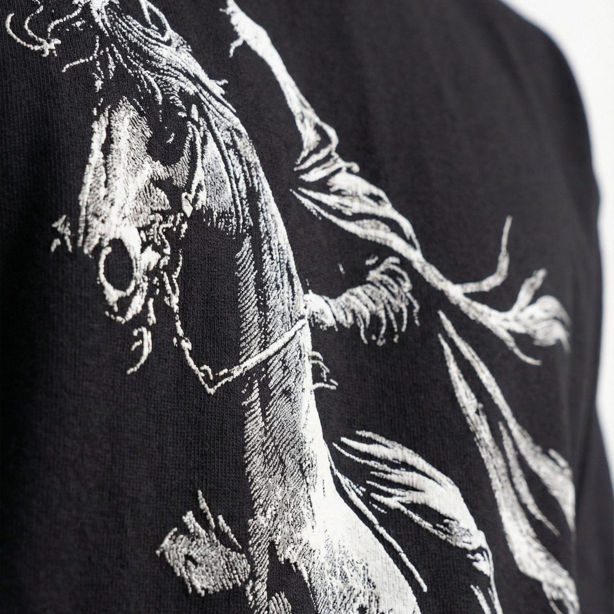 Phantom Rideroversized cotton t-shirt for men and women by BOMBAE STORE