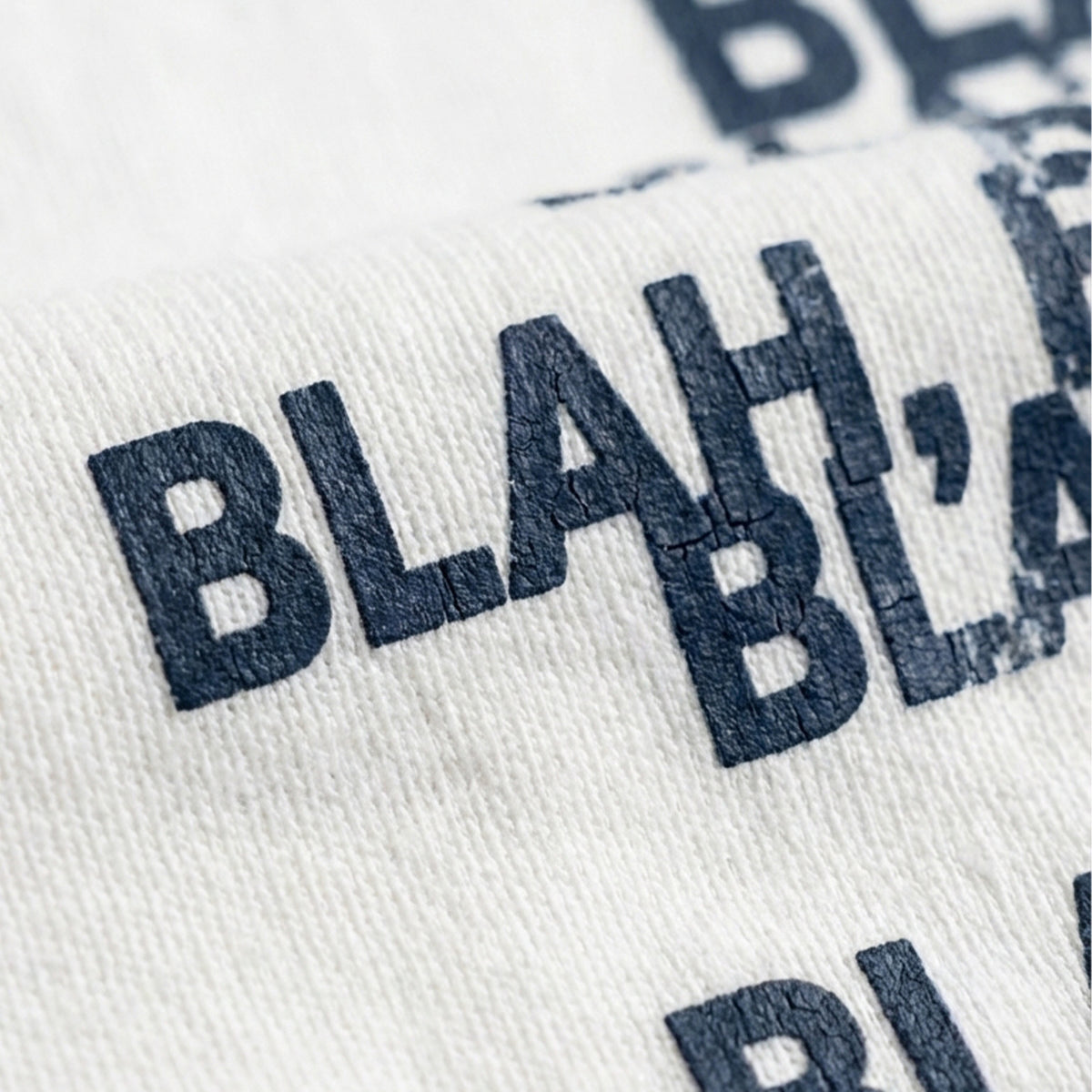 Blah Blah Blahoversized cotton t-shirt for men and women by BOMBAE STORE