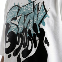 Stay Groovyoversized cotton t-shirt for men and women by BOMBAE STORE