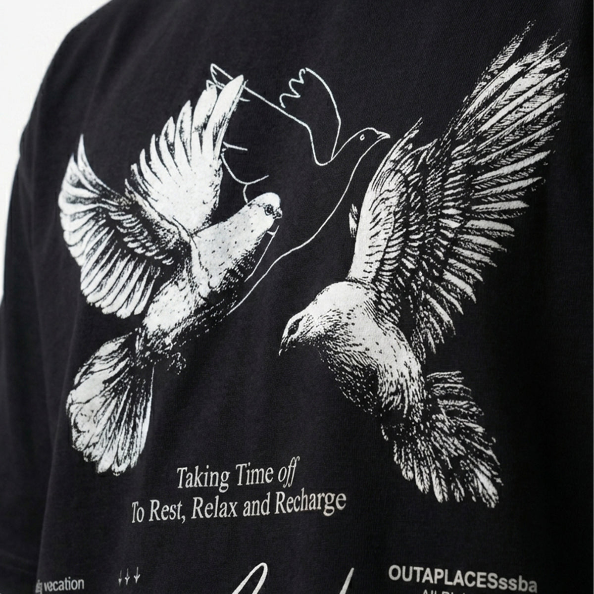 Out of Officeoversized cotton t-shirt for men and women by BOMBAE STORE