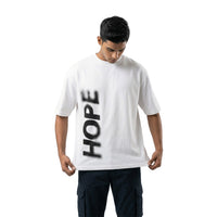 Hopeoversized cotton t-shirt for men and women by BOMBAE STORE