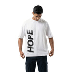 Hopeoversized cotton t-shirt for men and women by BOMBAE STORE