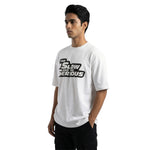 The Slow and the Seriousoversized cotton t-shirt for men and women by BOMBAE STORE
