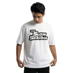 The Slow and the Seriousoversized cotton t-shirt for men and women by BOMBAE STORE