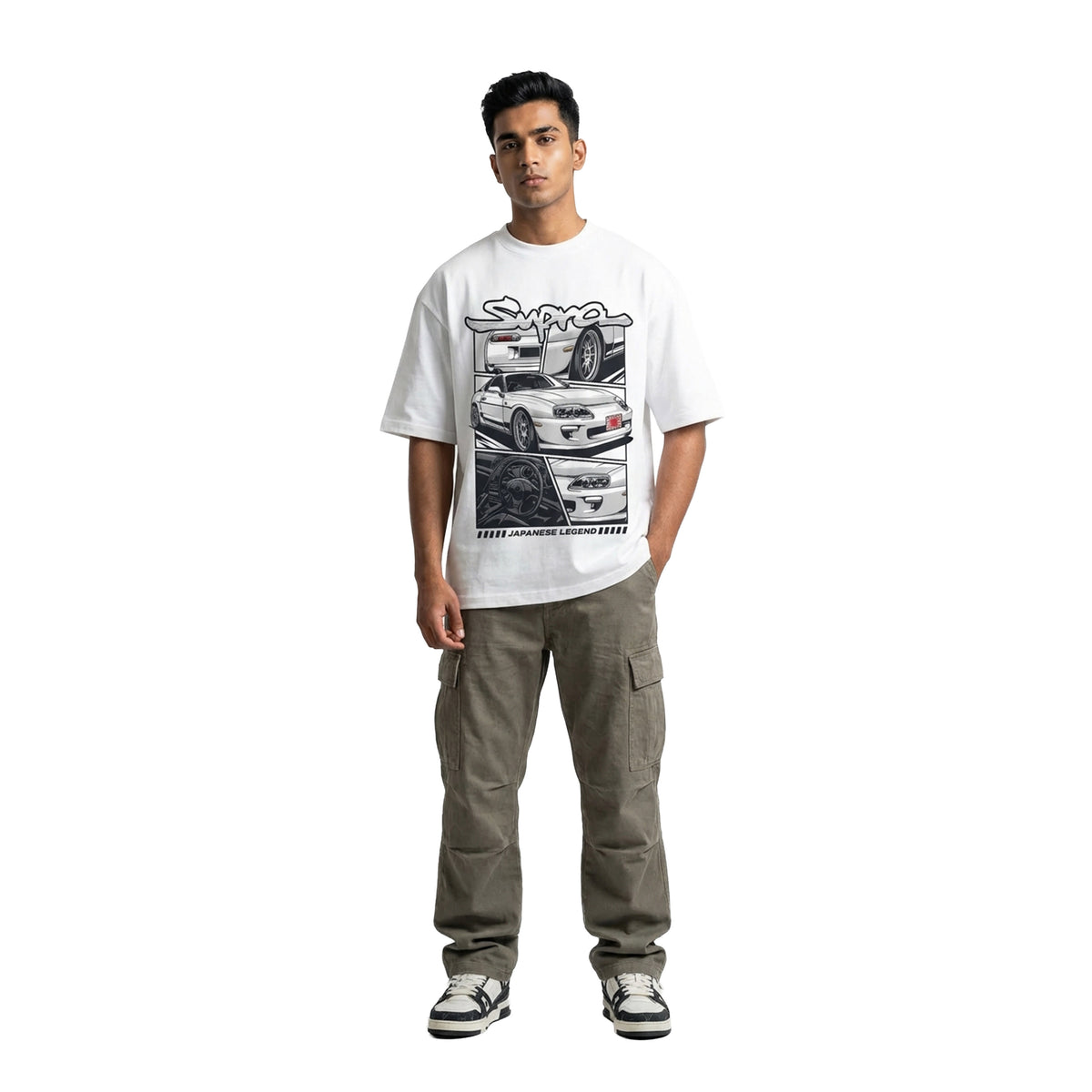 Supra Japanese Legendoversized cotton t-shirt for men and women by BOMBAE STORE