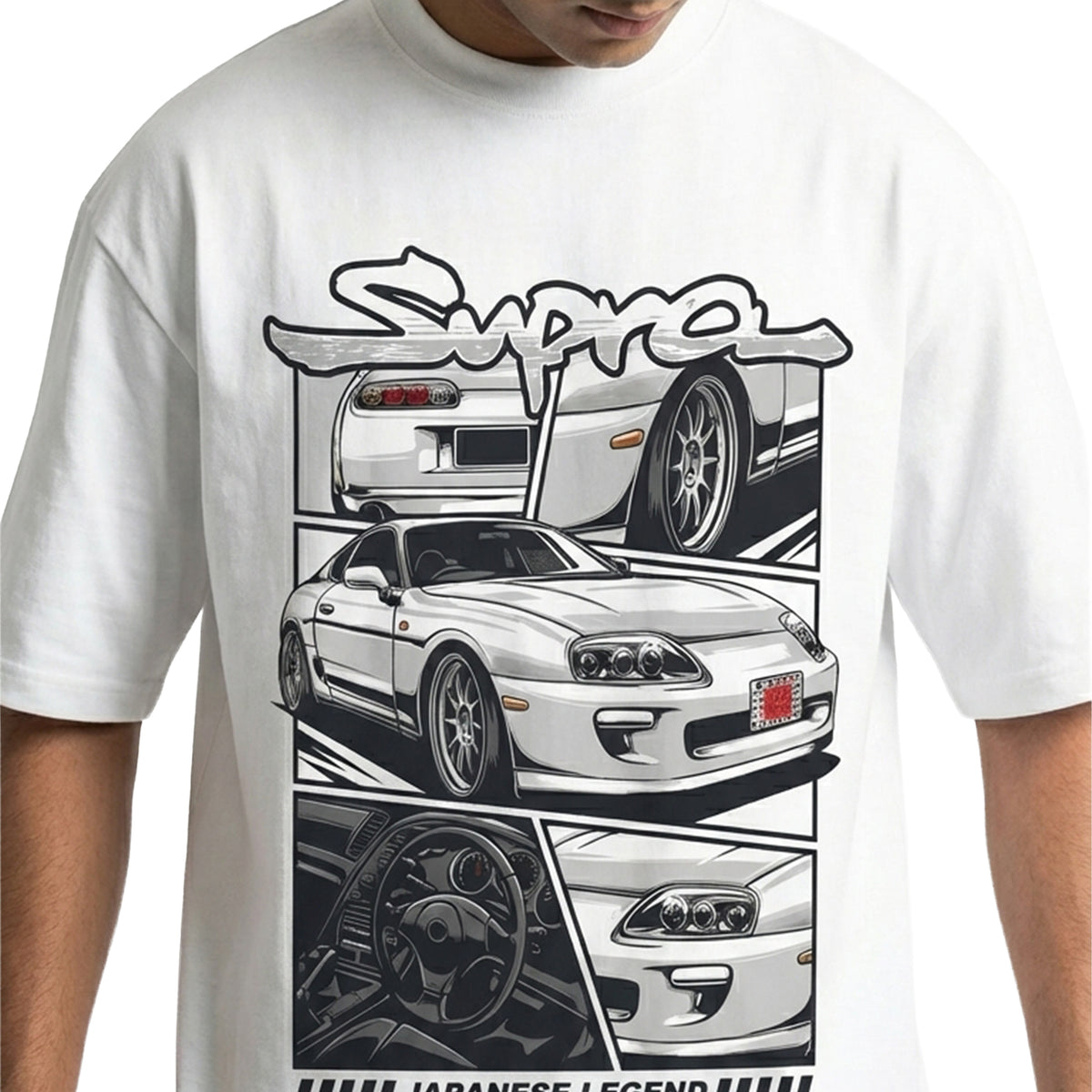 Supra Japanese Legendoversized cotton t-shirt for men and women by BOMBAE STORE