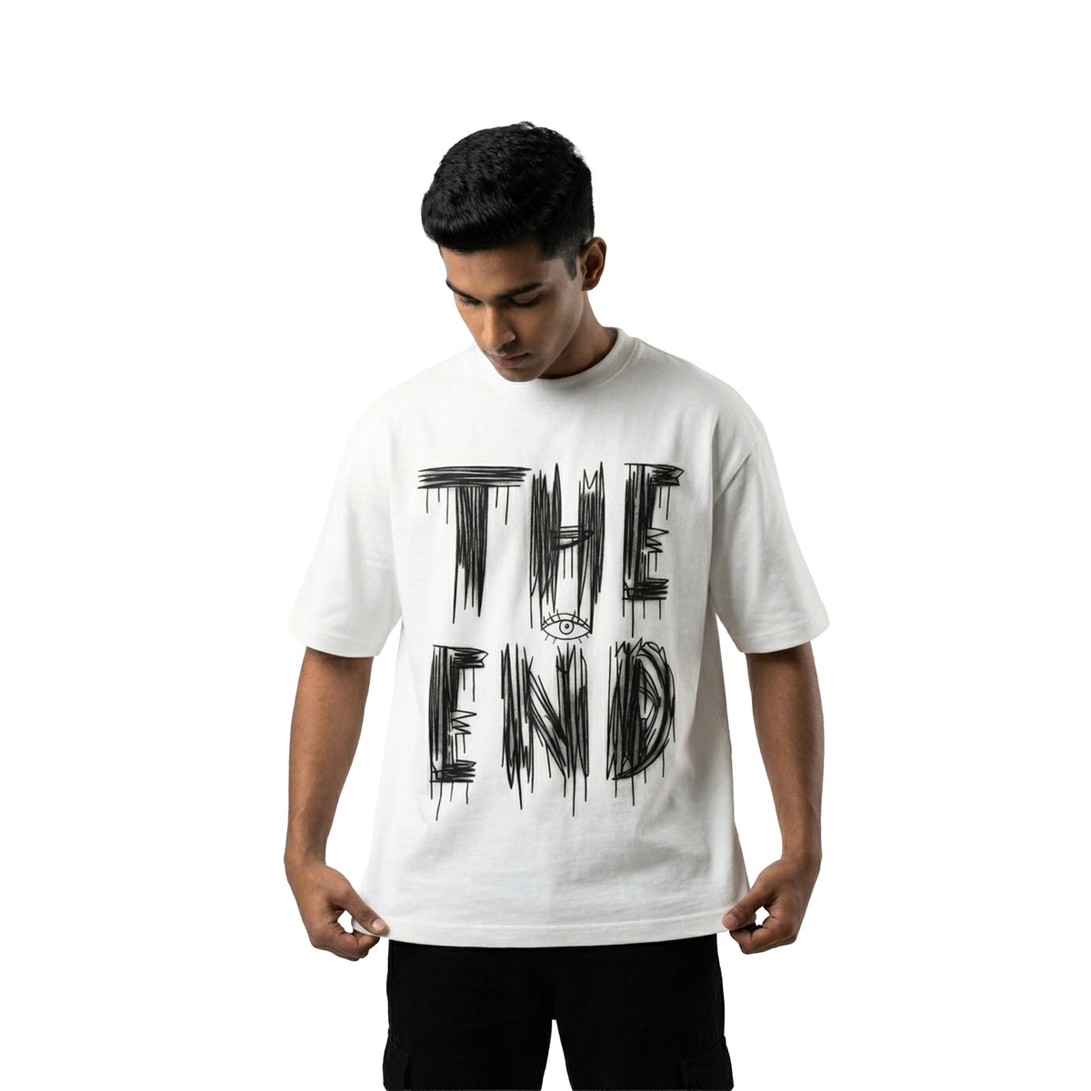 The Endoversized cotton t-shirt for men and women by BOMBAE STORE