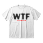 WTF - Where's The Food?oversized cotton t-shirt for men and women by BOMBAE STORE