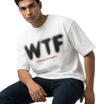 WTF - Where's The Food?oversized cotton t-shirt for men and women by BOMBAE STORE