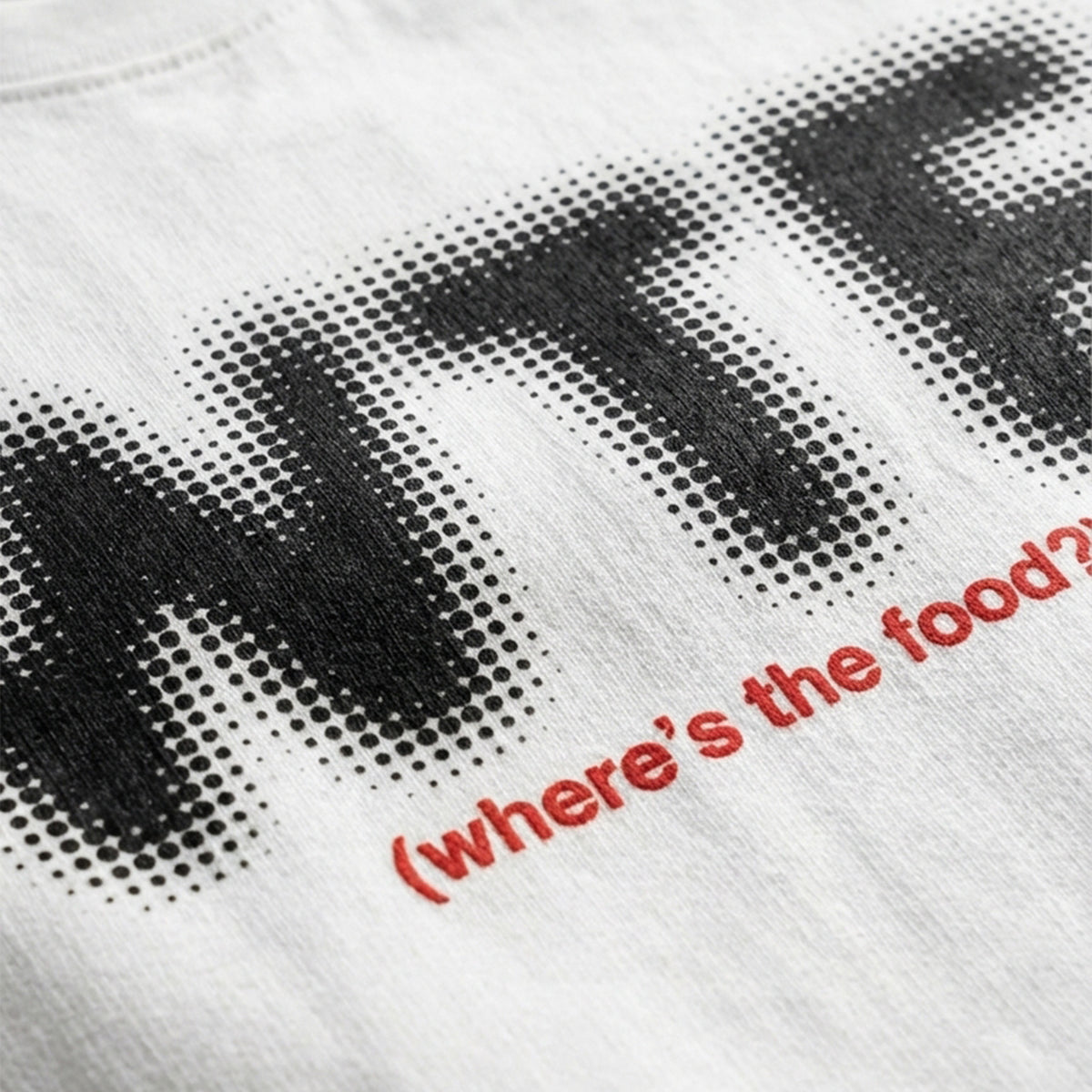WTF - Where's The Food?oversized cotton t-shirt for men and women by BOMBAE STORE