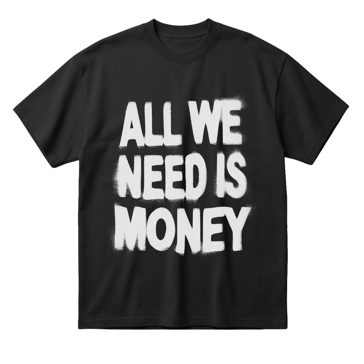 All We Need Is Moneyoversized cotton t-shirt for men and women by BOMBAE STORE