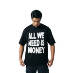 All We Need Is Moneyoversized cotton t-shirt for men and women by BOMBAE STORE