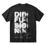 Diffusionoversized cotton t-shirt for men and women by BOMBAE STORE