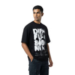 Diffusionoversized cotton t-shirt for men and women by BOMBAE STORE