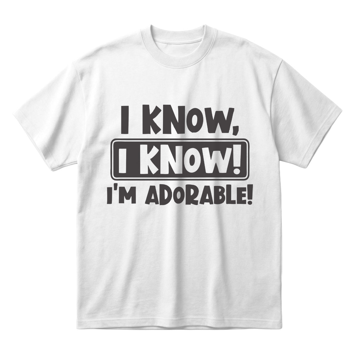 I'm Adorableoversized cotton t-shirt for men and women by BOMBAE STORE