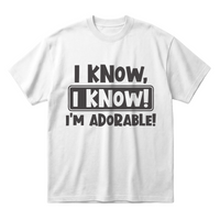 I'm Adorableoversized cotton t-shirt for men and women by BOMBAE STORE