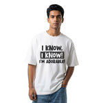 I'm Adorableoversized cotton t-shirt for men and women by BOMBAE STORE