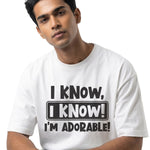 I'm Adorableoversized cotton t-shirt for men and women by BOMBAE STORE