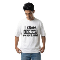 I'm Adorableoversized cotton t-shirt for men and women by BOMBAE STORE