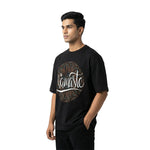 Namasteoversized cotton t-shirt for men and women by BOMBAE STORE