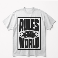 Rules the Worldoversized cotton t-shirt for men and women by BOMBAE STORE