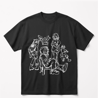 Urban Sketchoversized cotton t-shirt for men and women by BOMBAE STORE