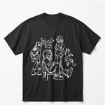 Urban Sketchoversized cotton t-shirt for men and women by BOMBAE STORE