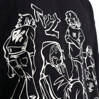 Urban Sketchoversized cotton t-shirt for men and women by BOMBAE STORE