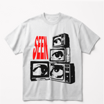 Hidden Gazeoversized cotton t-shirt for men and women by BOMBAE STORE