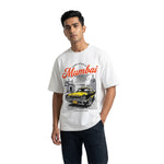Mumbai Nostalgiaoversized cotton t-shirt for men and women by BOMBAE STORE