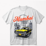 Mumbai Nostalgiaoversized cotton t-shirt for men and women by BOMBAE STORE