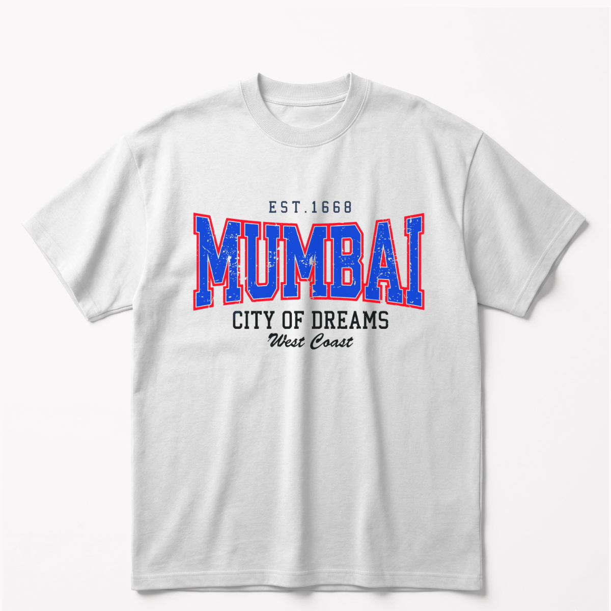 Mumbai – City of Dreamsoversized cotton t-shirt for men and women by BOMBAE STORE