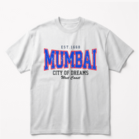 Mumbai – City of Dreamsoversized cotton t-shirt for men and women by BOMBAE STORE