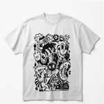Chaos Canvasoversized cotton t-shirt for men and women by BOMBAE STORE