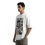 Chaos Canvasoversized cotton t-shirt for men and women by BOMBAE STORE
