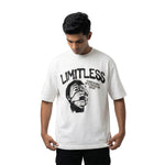 Limitlessoversized cotton t-shirt for men and women by BOMBAE STORE