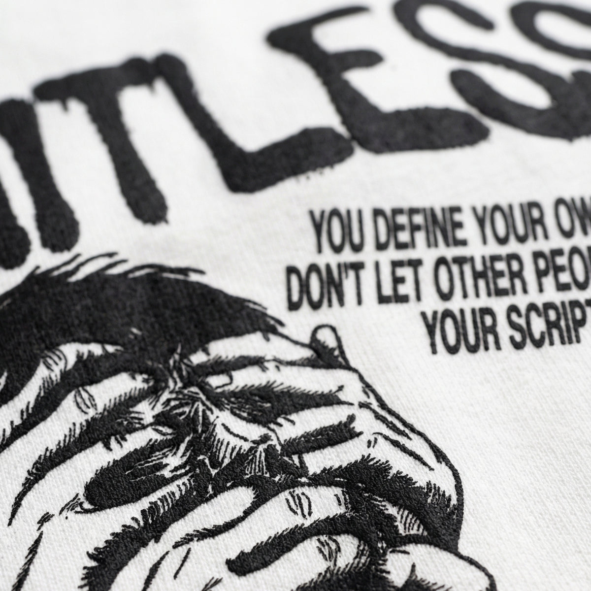 Limitlessoversized cotton t-shirt for men and women by BOMBAE STORE